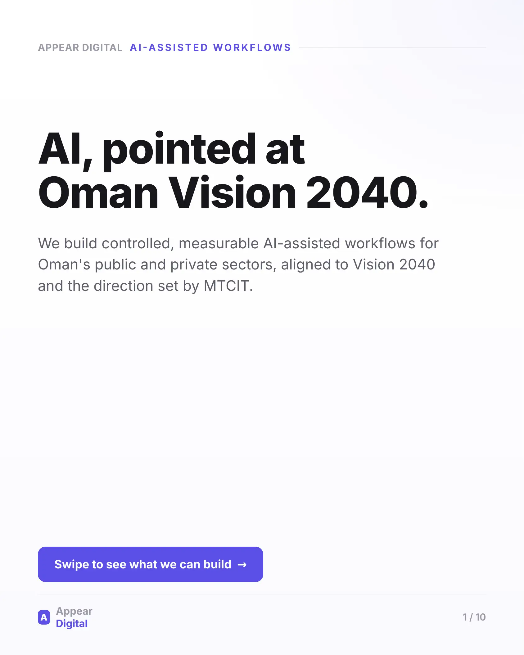 Diapositive Appear Digital sur un processus assisté par l’IA 1